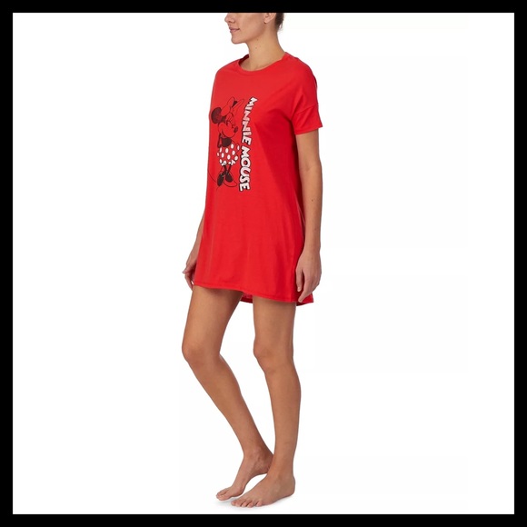 DISNEY Minnie Mouse Short Sleeve Sleep Shirt - Picture 4 of 8